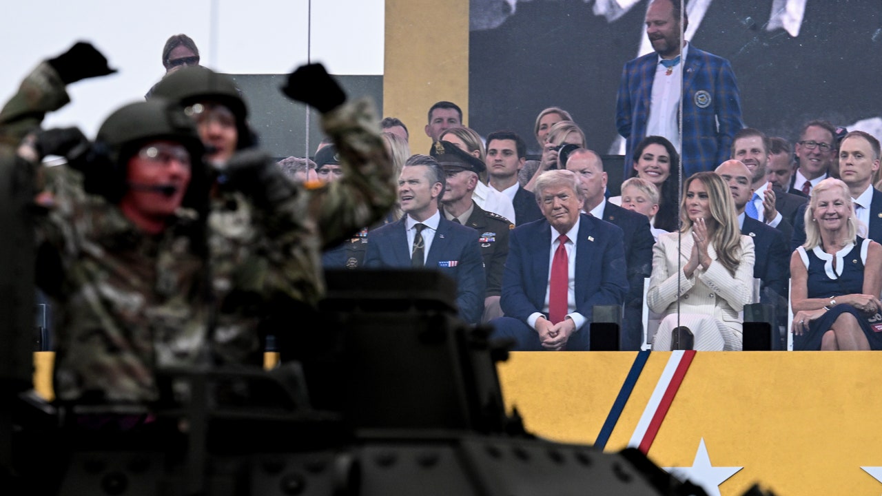 The Military’s Birthday Parade Rolls Quietly Through Trump’s Washington